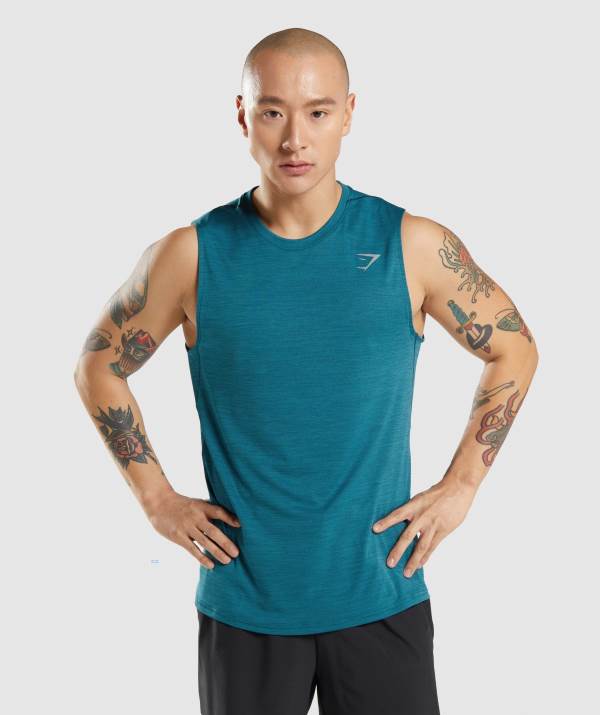 Panske Tielko Gymshark Speed Tyrkysové | CV3869215